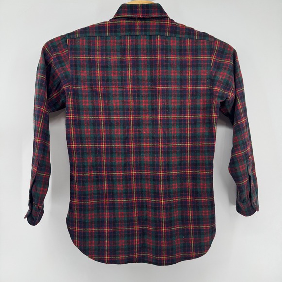 Pendleton Men's Medium Red Green Plaid Wool Shirt Jacket Quilted Lined - Picture 3 of 9